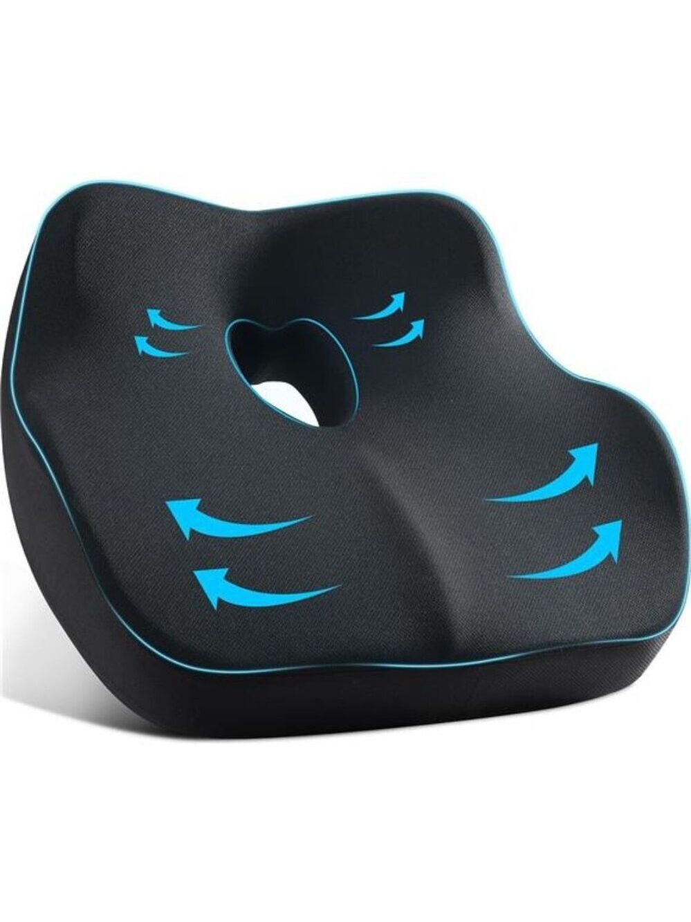 Ergonomic Memory Foam Car Seat Cushion Sciatica Pain Relief Tailbone Support Pad